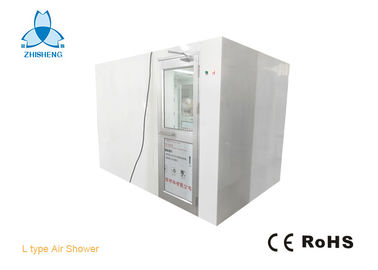 L Type Corner Air Shower With Aluminum Swing Doors For 5-6 Persons Class 1000 Clean Room In Indonesia