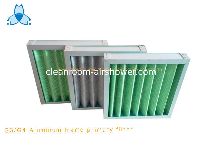 Aluminum Frame Pleated Pre Air Filter / Coarse Filter From Air Conditioning or HVAC system