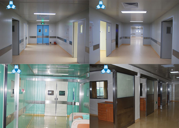 Automatic Hospital Air Filter , Double Leaf Hospital Sliding Doors For Hospital ICU Door 2