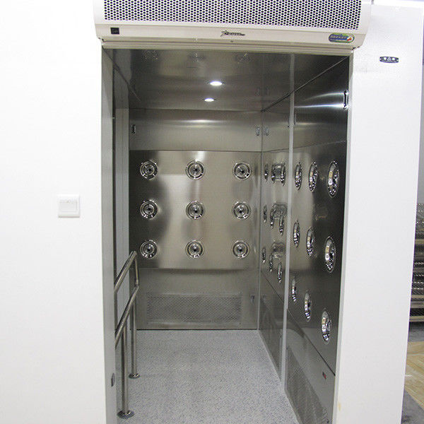90 Degree Turn Personnel Air Shower Tunnel  ,  Clean Room Equipments With Painted Steel Material 0