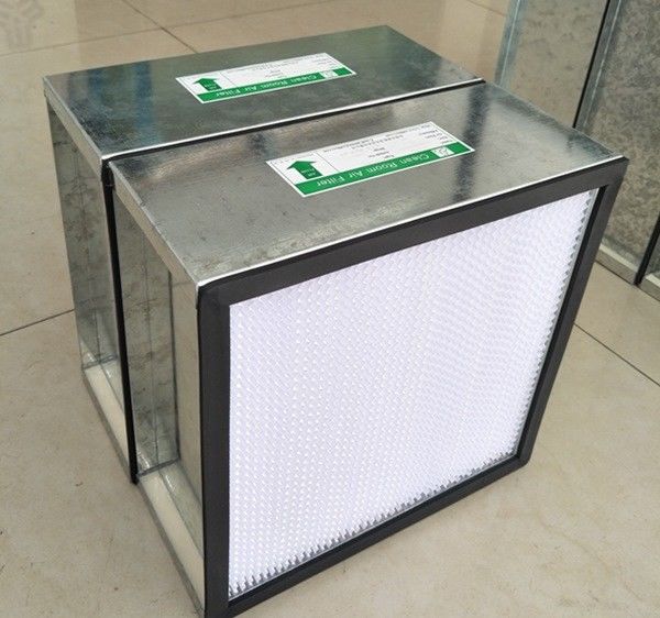 Deep Pleat HEPA Air Filter For Hospital with Galvanized Frame