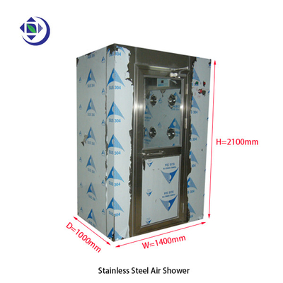 Emergency Switch Clean Room Air Showers With One Large Blower Fan ,Full stainless steel material