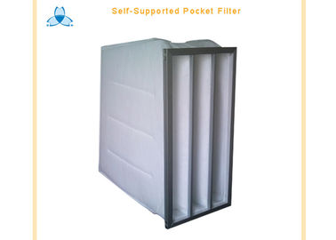 Air Handling Unit AHU System Bag Air Filters With High Dust Capacity , 5 Pockets