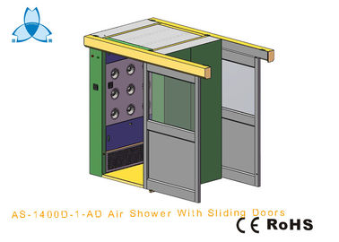 Personal Air Shower Room Auto Single - Leaf Slidng Doors For Double People