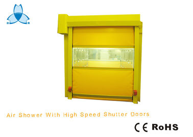 Power Coated Steel Clean Room Air Shower Tunnel With High Speed Rolling Automatic Opening Shutter