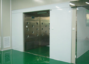 Three Side Blowing Air Shower Room 100 Class For Materials And Goods