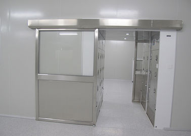 Single Leaf Stainless steel 304 Auto Sliding Doors Air Shower tunnel for materials in clean room