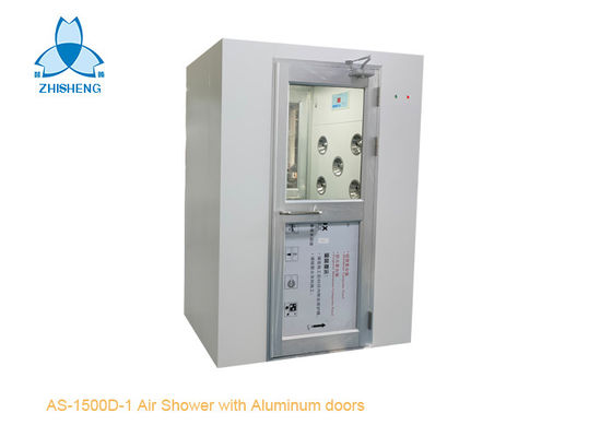 Single Person Cleanroom Air Shower With Aluminum Swing Doors