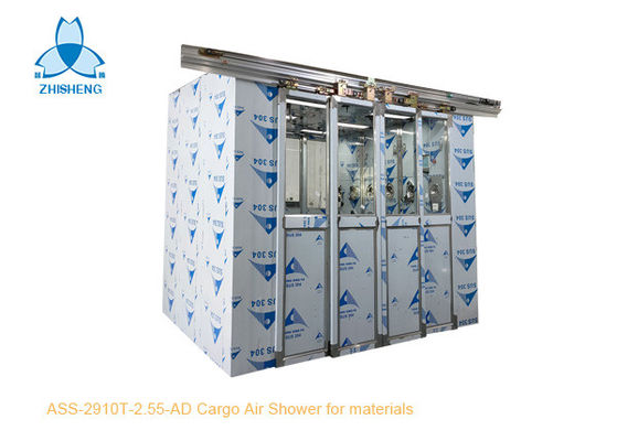 Cargo Air Shower Tunnel With 4 Leaf Auto Sliding Doors