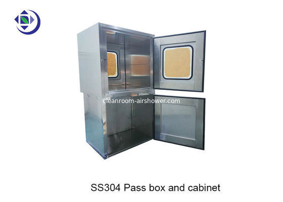 SS304 Air Shower Pass Box For Cleanroom With Mechanical Interlock