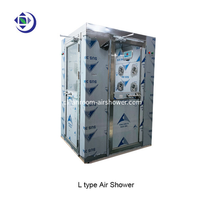 Corner Type / L Type SS 304 Air Shower Room For Materials