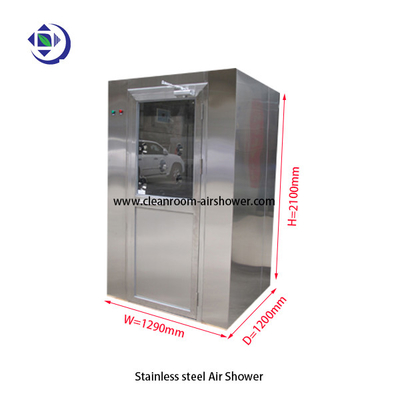 Buy One Person SS304 Air Shower Room With Manual Swing Doors / 3 Way Blow Jet Type online manufacture
