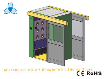 Buy Personal  Interlocked Air Shower Room Auto Single - Leaf Slidng Doors For 2 persons online manufacture
