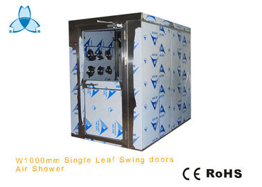 Buy Large Single Leaf Swing Doors Stainless Steel Air Shower Room With Three Blowing online manufacture