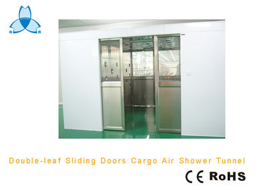 Buy White Stainless Steel Air Shower With Electric Interlocked Locks , 22-25m/s Wind Speed online manufacture