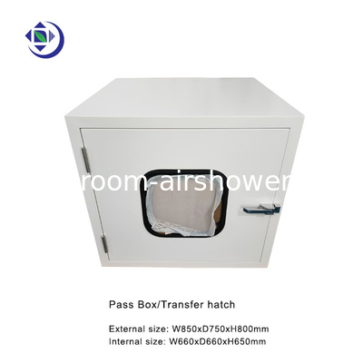Buy Powder Coated Steel Cleanroom Pass Box Transfer Hatch In Size W650xD650xH660mm online manufacture
