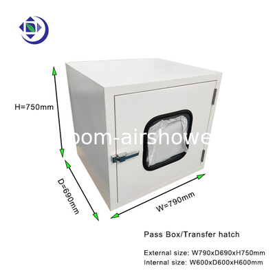 Buy Powder Coated Steel Pass Box For Passing Goods To Clean Room 600x600x600mm online manufacture