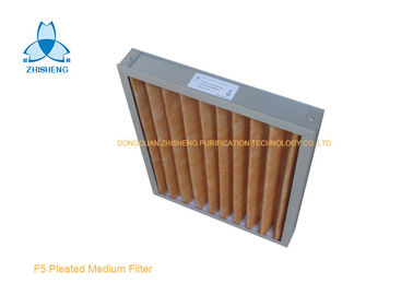 Buy F5 Aluminum Frame Pleated Pre Air Filter / Coarse Filter For Hospital Air Conditioning online manufacture