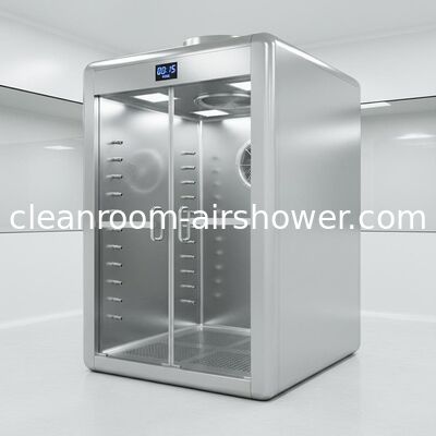 Buy Automatic Manual Cleanroom Air Shower Incorporating Centrifugal Fan and LED Light Providing Airborne Particle Removal for Cleanroom online manufacture