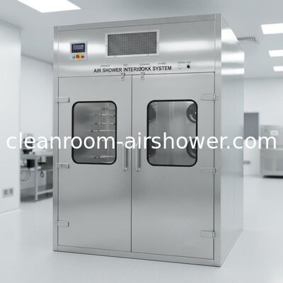 Buy Air Shower Interlock System Yes Cleanroom Air Shower Stainless Steel Construction with HEPA Filter Ensuring Cleanroom Air online manufacture