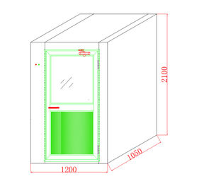 Buy SS304 Small Air Shower Clean Room 2- Side Blowing , Class 100 Clean Room online manufacture