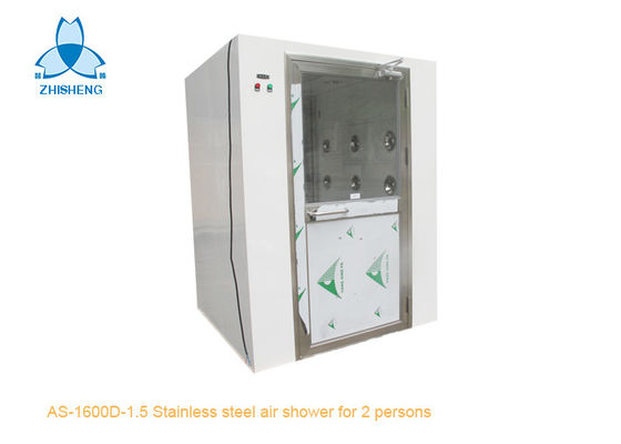 Buy Stainless Steel Swing Doors Cleanroom Air Shower For 2 Person online manufacture