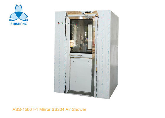 Buy One Person Mirror SS304 Air Shower Room With UV Light AC380V online manufacture