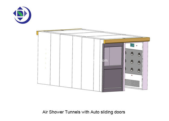 Buy 500 Persons Cleanroom Air Shower Tunnel With Auto Sliding Doors online manufacture