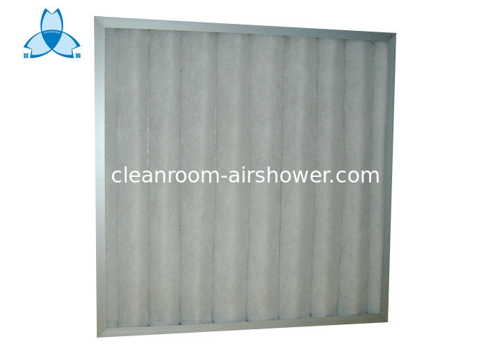 Corrugated Type Air Filter Pre Filter 595x595x21mm For Central Air Conditioning