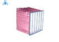Self - Supported Air Conditioning Air Filters , Pocket Cleaning Air Filters For Pharmaceutical