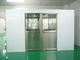 Hidden Auto Cargo Tunnel Type Air Shower Clean Room With Double Leaf Sliding Doors