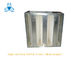 V Cell Mini Pleat Air Filter For High Air Flow Air Handling Unit , 99.97% down 0.3 um