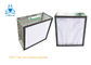Anodized Aluminum Frame Disposable H13 H14 HEPA Filter Box With Fiberglass Media