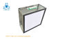 Deep Pleat HEPA Air Filter For Hospital with Galvanized Frame / Fiberglass Media 99.97% Efficiency