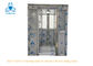 Two Person Stainless Steel Air Shower With Auto Double Leaf Sliding Doors