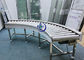 PLC Control Stainless Steel 304 Curved Conveyor For Pass Materials