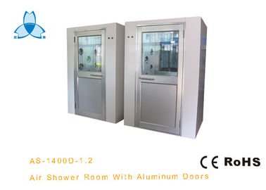 W900MM White Air Shower Clean Room , Air Jet Shower With Electric Lock