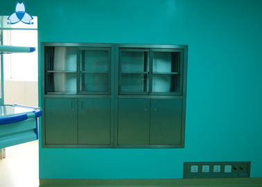 Hospital Air Clean Custom Medicine Cabinets , Anodized Embedded Stainless Steel Medicine Cabinet