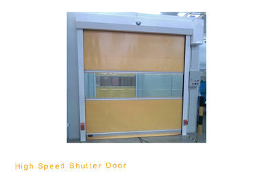 Auto Anti-static PVC High Speed Shutter Door / Fast Speed Scroll Door For Factory Workshop
