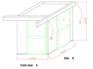 SS304 L Type Class 100 Clean Room With Auto Sliding Doors For Thailand Princess'S Laboratory