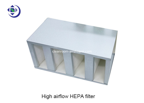 Galvanized Frame H13 H14 High Aiflow Compact HEPA Filter