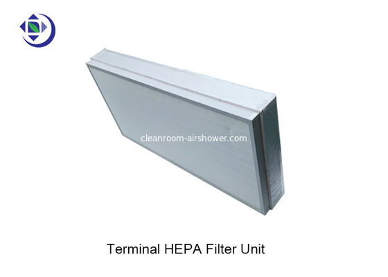Anodized Aluminum Frame Disposable H13 H14 HEPA Filter Box With Fiberglass Media