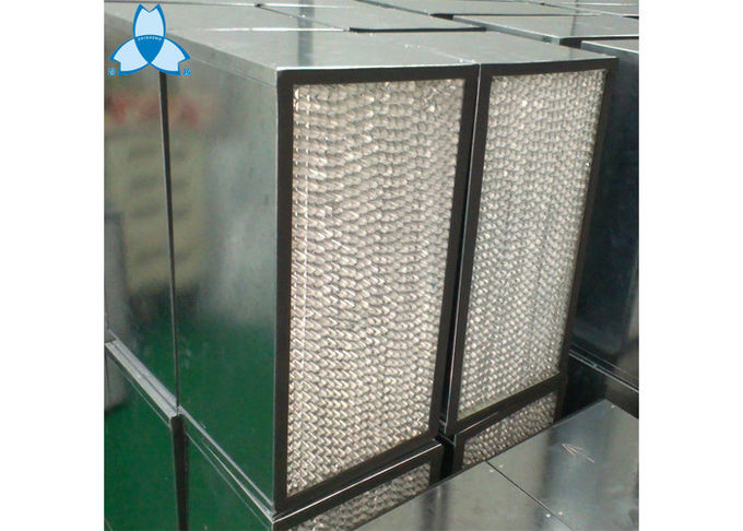 Galvanized Frame Hepa Air Filter Box Type Aluminum Separator For Pharmaceutical , Laboratory 0
