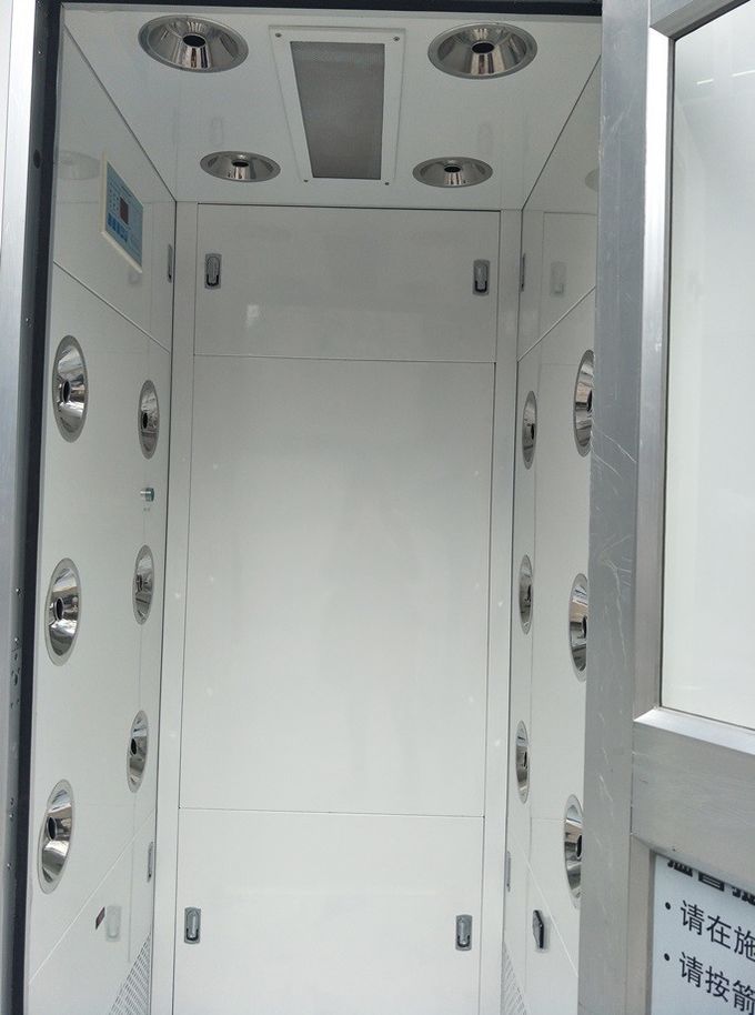 Double Blowing Cleanroom Air Shower Single Aluminum Door W1400xD1000xH2100mm 3