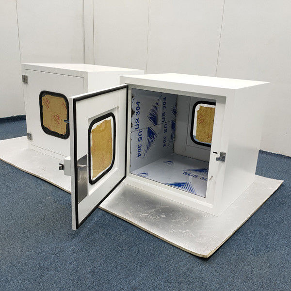 Embedded Door Powder Coated Steel Static Pass Box For Clean Room 2
