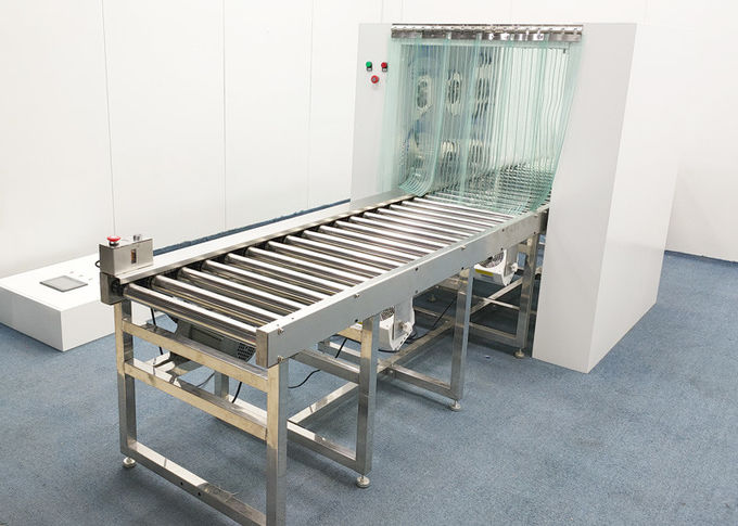 Cleanroom Steel Air Shower Pass Box And Automatic Roller Conveyor 1