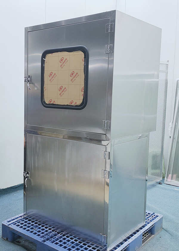 SS304 Air Shower Pass Box For Cleanroom With Mechanical Interlock 0